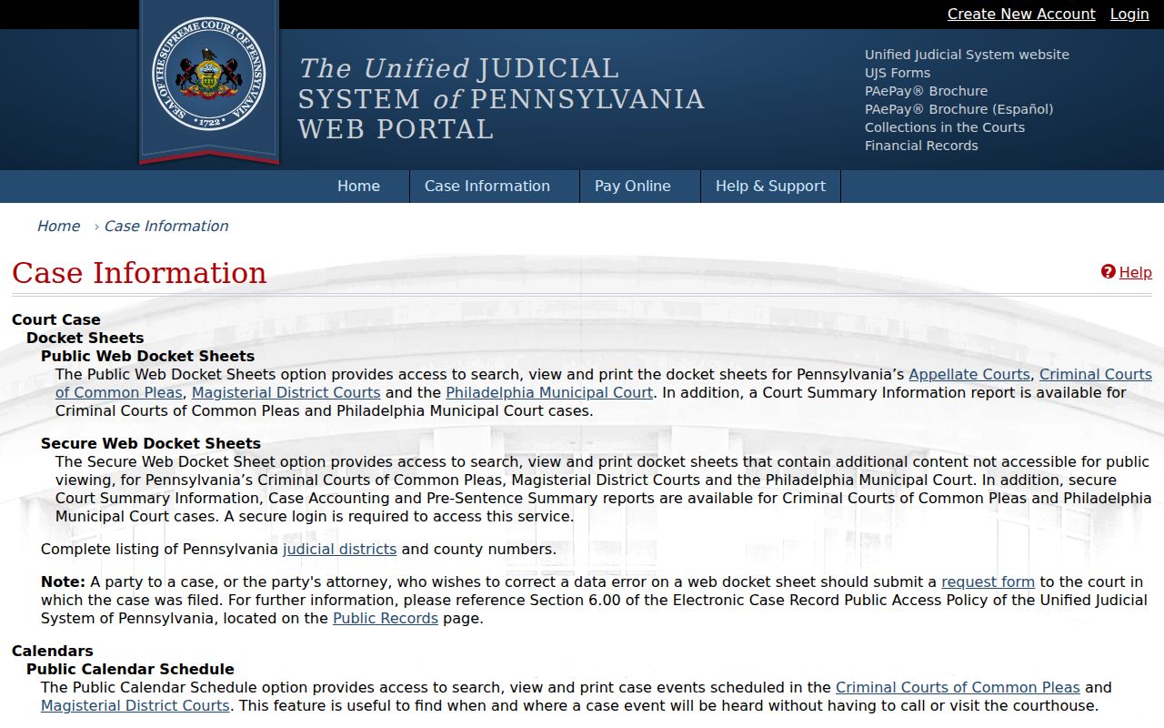 Upper Macungie Township residents directory UJS case search
